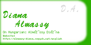 diana almassy business card